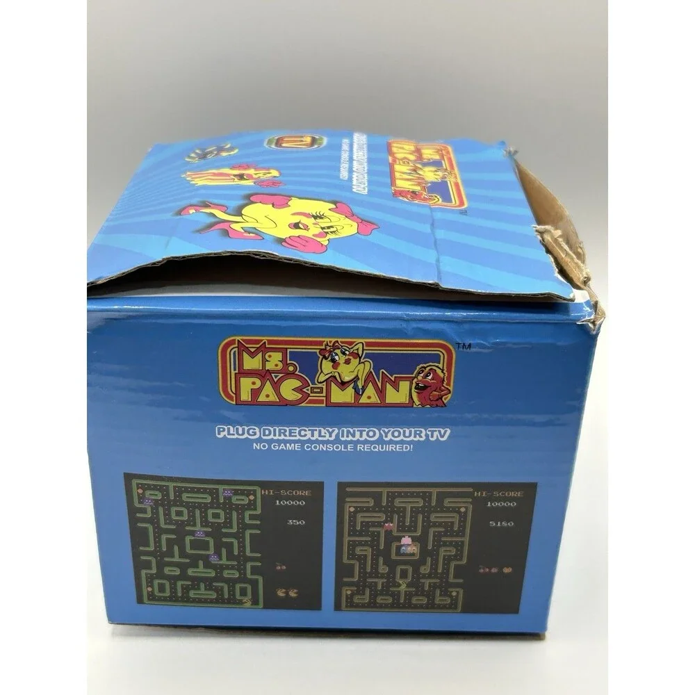 VINTAGE 1993 Bandai Namco Ms Pac-man Plug N Play TV Joystick Video Game Retro !!
